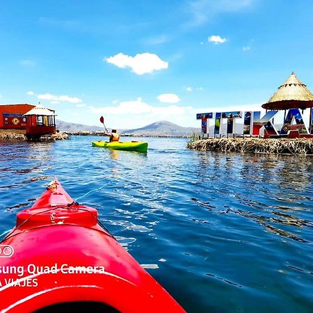Uros Aruma-Uro On Uros Floating Islands Puno Exterior foto