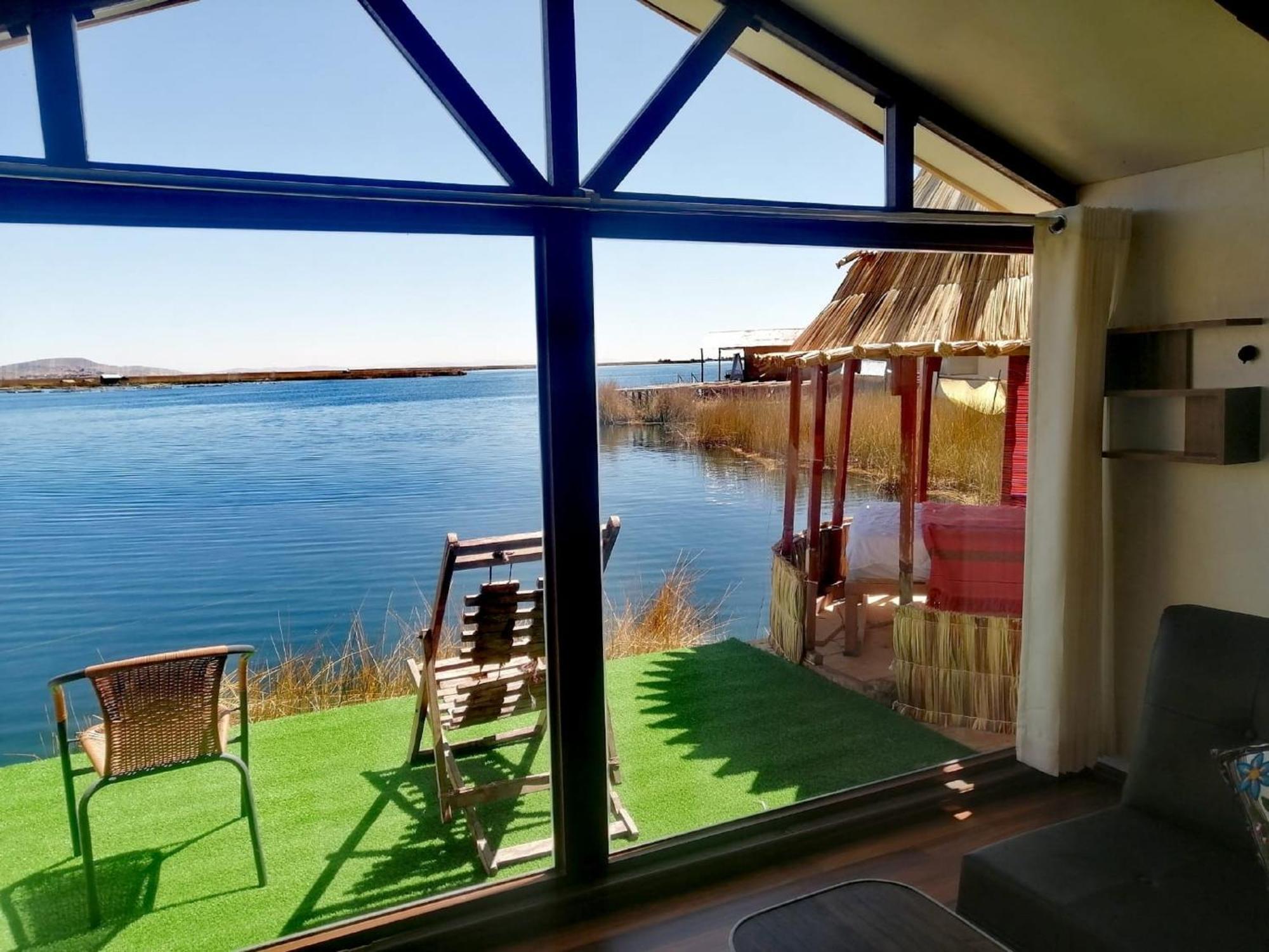 Uros Aruma-Uro On Uros Floating Islands Puno Exterior foto